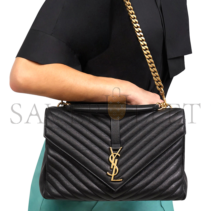 YSL COLLEGE LARGE IN QUILTED LEATHER 600278BRM071000 (32*20*8.5cm)