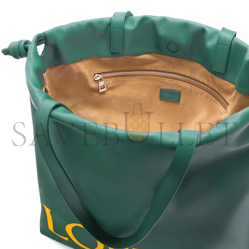 LOEWE FLAMENCO LOGO TOTE IN NAPPA CALFSKIN B411FPLX01 (46*41*12.5cm)