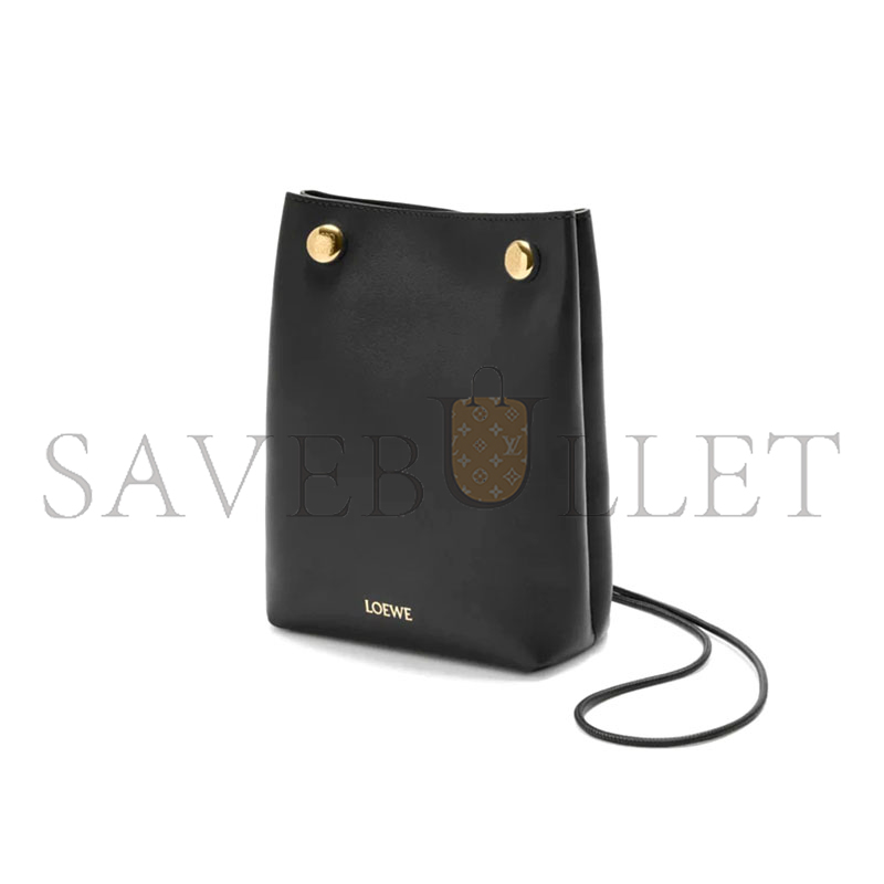 LOEWE PEBBLE POUCH IN SMOOTH CALFSKIN CANBSPPX01 (17*21.5*7cm)