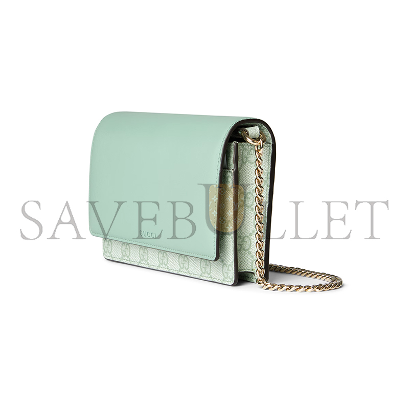 GUCCI GG EMBLEM WALLET ON CHAIN 826720AAEQ73441 (20*13*4cm)