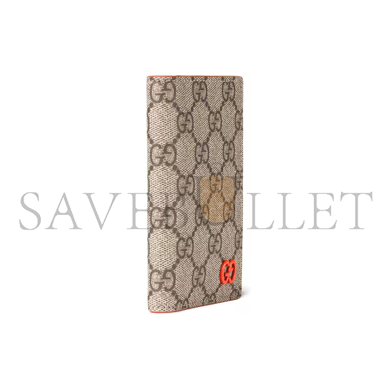GUCCI ORANGE INTERIOR GG LONG CARD CASE ‎768249FACQC9743 (15*12cm)