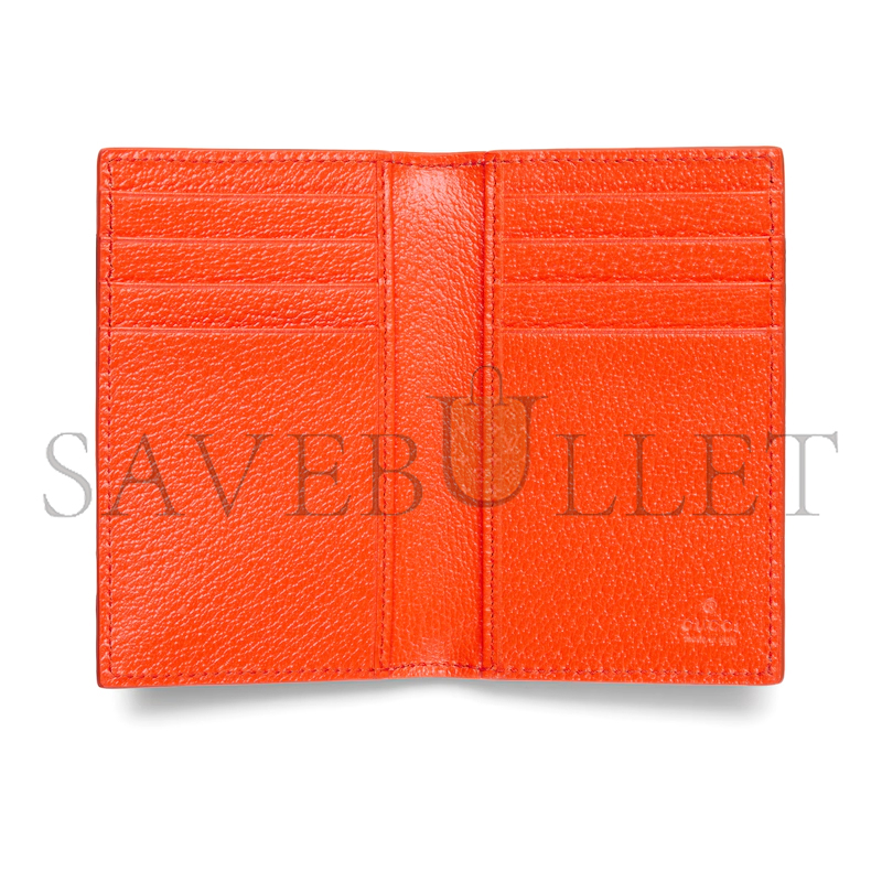 GUCCI ORANGE INTERIOR GG LONG CARD CASE ‎768249FACQC9743 (15*12cm)