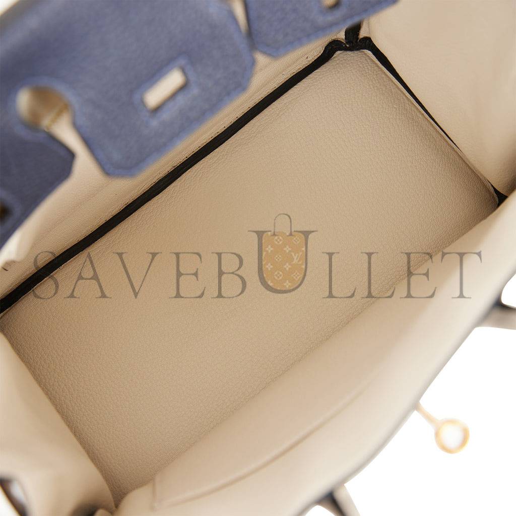HERMES SPECIAL ORDER (HSS) BIRKIN 25 BLEU NUIT AND CRAIE TOGO GOLD HARDWARE HANDMADE (25cm) HERMES SPECIAL ORDER (HSS) BIRKIN 25 BLEU NUIT AND CRAIE TOGO GOLD HARDWARE HANDMADE (25cm)