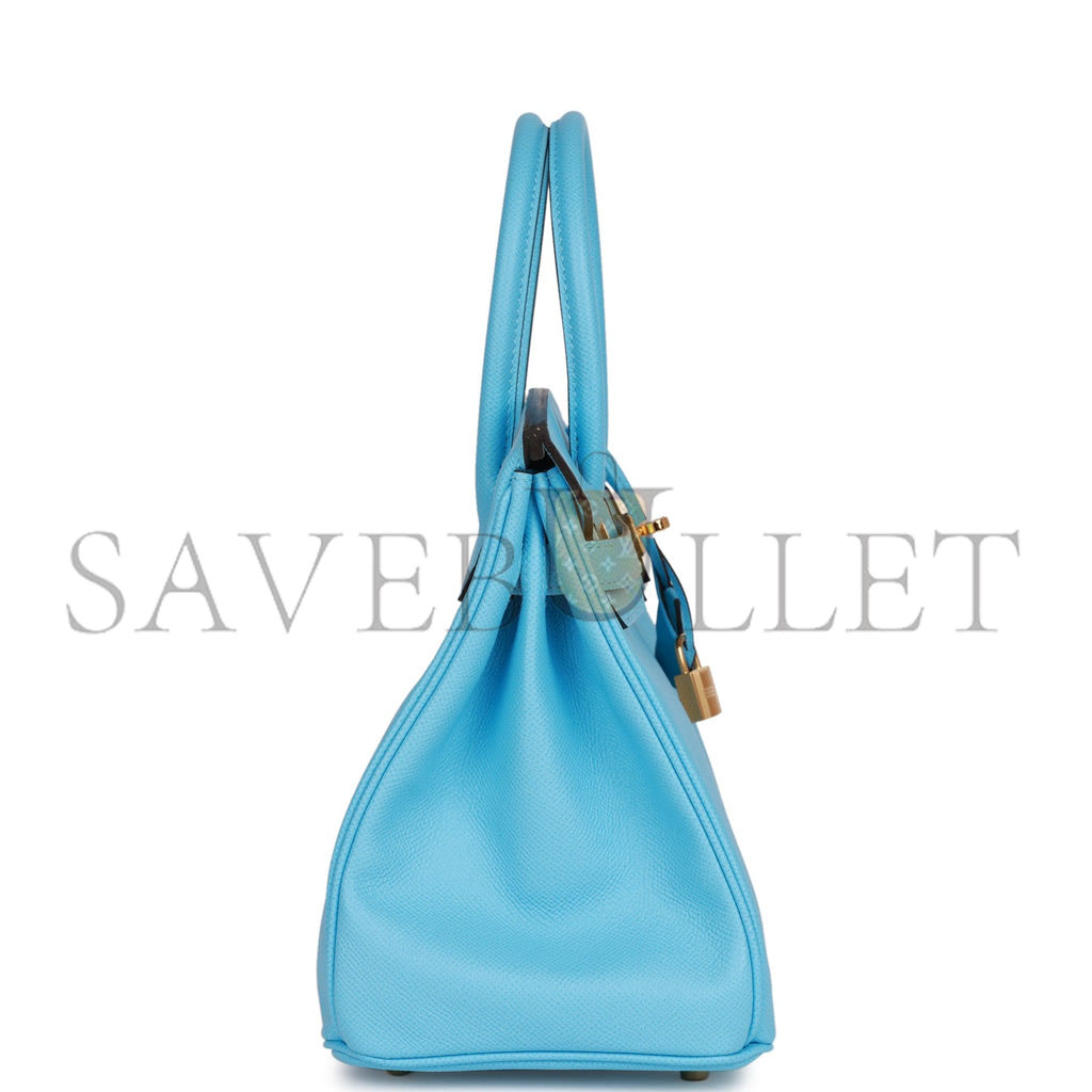 HERMES BIRKIN 30 CELESTE EPSOM GOLD HARDWARE (30cm) HERMES BIRKIN 30 CELESTE EPSOM GOLD HARDWARE (30cm)